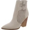 Steve Madden Liz Womens Leather Pointed Toe Ankle Boots In Multi