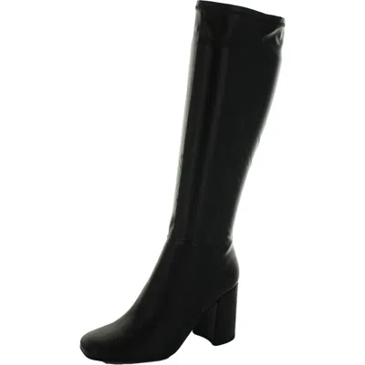 Steve Madden Lizah Womens Zipper Knee-high Boots In Black
