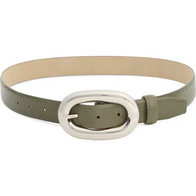 Steve Madden Lizard Embossed Faux Leather Belt In Brown