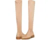 Steve Madden Lizbeth Boots Women's 8 Taupe Round Toe Knee-high Block Heel Khd459