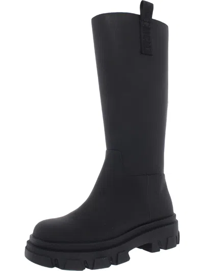 Steve Madden Lodge Womens Water Resistant Tall Knee-high Boots In Black