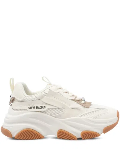 Steve Madden Logo-print Chunky Sneakers In Neutral