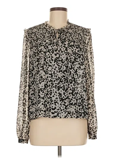 Pre-owned Steve Madden Long Sleeve Blouse In Black