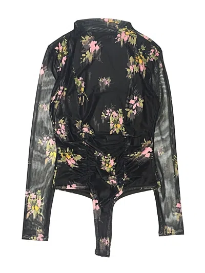 Pre-owned Steve Madden Long Sleeve Blouse In Black