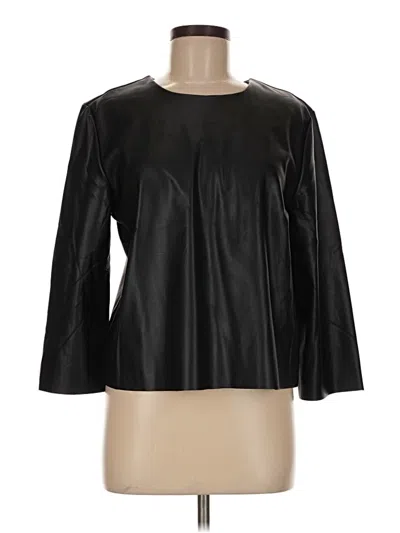 Pre-owned Steve Madden Long Sleeve Blouse In Black