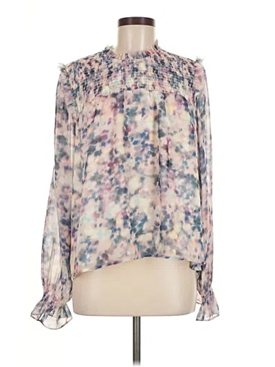 Pre-owned Steve Madden Long Sleeve Blouse In Blue