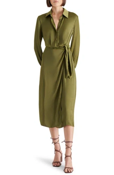 slim fit dress slacks STEVE MADDEN NWT Green Paisley Dress Size M – alineconsignment main image 1
