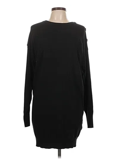 Pre-owned Steve Madden Long Sleeve T-shirt In Black