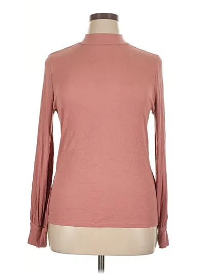 Pre-owned Steve Madden Long Sleeve Turtleneck In Pink