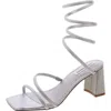 Steve Madden Lopez Womens Rhinestone Synthetic Ankle Strap In Multi