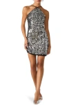 Steve Madden Lorenna Sequin Minidress In Silver