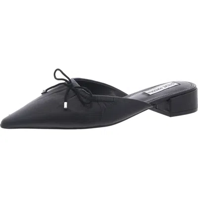 Steve Madden Lorrin Womens Block Heel Leather Mules