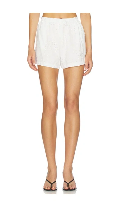 Steve Madden Lou Short In Birch White