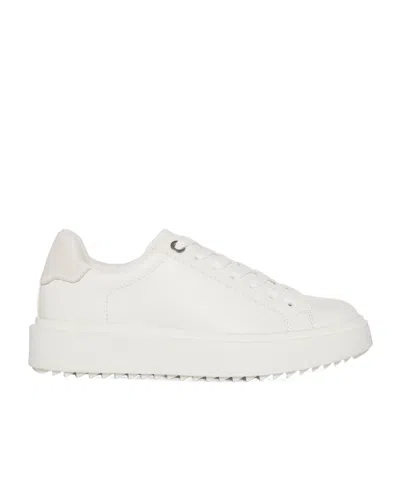 Steve Madden Low-top Platform Sneakers In White