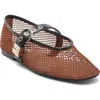 Steve Madden Lucia Mary Jane Flat In Brown