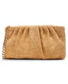 Steve Madden Lucia Raffia Clutch In Natural