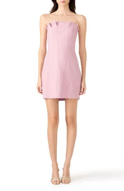 Steve Madden Luciella Strapless Minidress In Animal Print