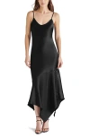 Steve Madden Lucille Slip Dress In Black
