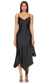 Steve Madden Lucille Slip Dress In 黑色
