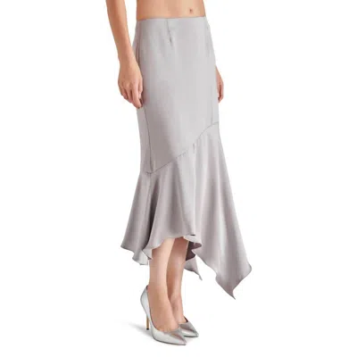 Steve Madden Lucille Midi Skirt In Gray