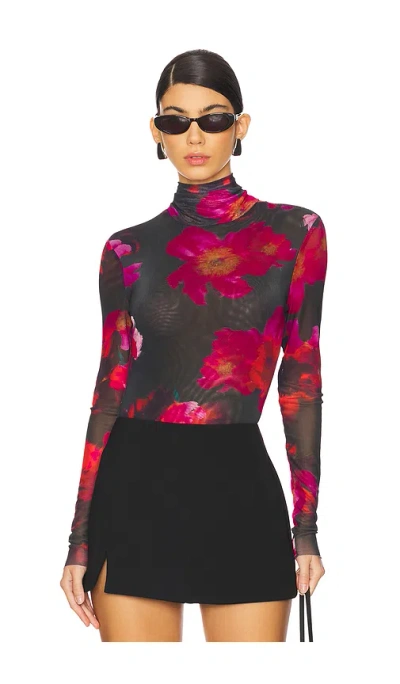 Steve Madden Luella Bodysuit In Pink Multi