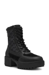 Steve Madden Lug Sole Hiking Boot In Black