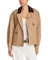 Steve Madden Luisa Trench Jacket In Brown