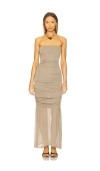 Steve Madden Lula Ruched Strapless Dress