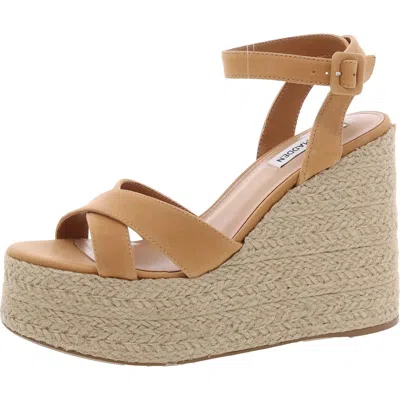 Steve Madden Lulah Womens Leather Espadrille Ankle Strap In Multi