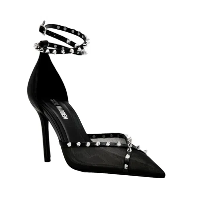 Steve Madden Lupton Black Leather Lupt01s1-blk Women's
