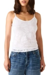 Steve Madden Luxe Stretch Lace Camisole In White