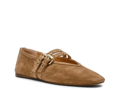 Steve Madden Lydia Mary Jane Flat In Brown