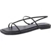 Steve Madden Lynley Womens Thong Flat Thong Sandals In Black