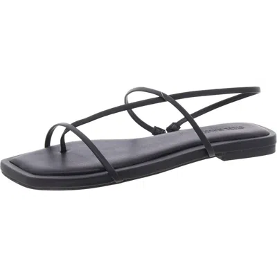 Steve Madden Lynley Womens Thong Flat Thong Sandals In Black