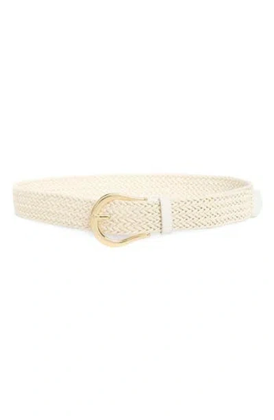 Steve Madden Macramé Belt In White
