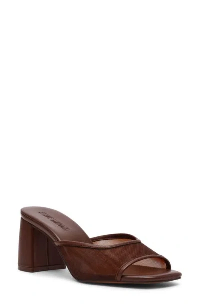 Steve Madden Madame Block Heel Sandal In Brown