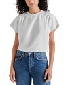 Steve Madden Women's Noah Dolman-sleeve Pleated Top In White