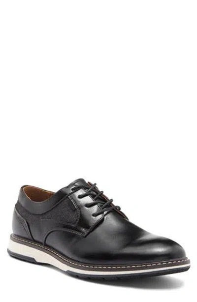 Steve Madden Maddox Plain Toe Derby In Black