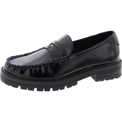 Steve Madden Madelynn Womens Faux Leather Block Heel Loafers In Multi