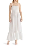 Steve Madden Adriana Smocked Maxi Dress In Antique