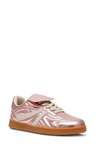 Steve Madden Madrid Low Top Sneaker In Pink Metallic