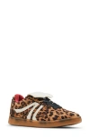 Steve Madden Madrid Metallic Low Top Sneaker In Leopard Print