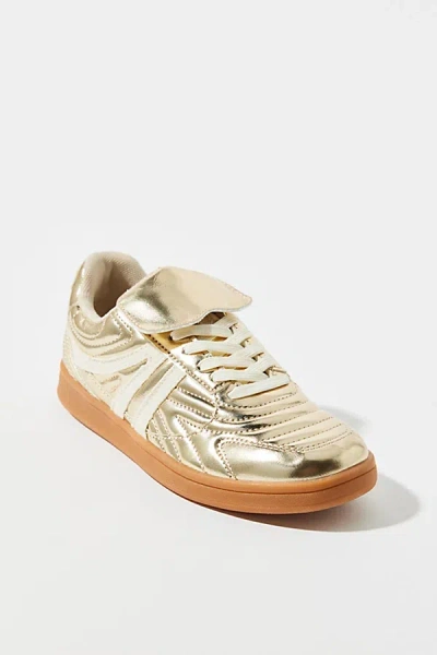 Steve Madden Madrid Sneaker In Gold, Women's At Urban Outfitters