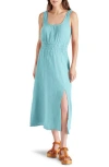 Steve Madden Makena Cotton Gauze Maxi Dress In Blue