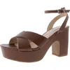 Steve Madden Manage Womens Buckle Platform Sandals In Green