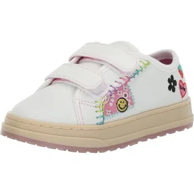 Steve Madden Kids' Maples Sneakers Toddler White Canvas Comfort Shoes Htat1632