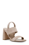Steve Madden Marbell Womens Faux Suede Ankle Strap In Sand Suede