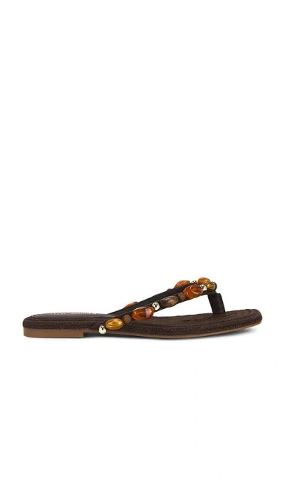 Steve Madden Marble Flip Flop In Brown