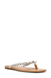 Steve Madden Marble Flip Flop In White