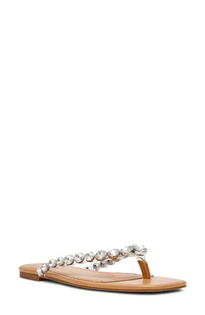 Steve Madden Marble Flip Flop In Neutral